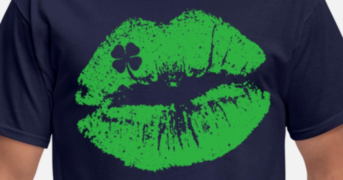 Kiss Lips Green Shamrock 